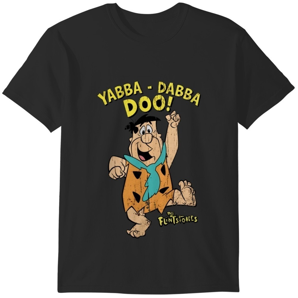 Flintstones Fred Yabba Dabba Doo Cartoon Fan Unisex T-Shirt - Picture 1 of 4